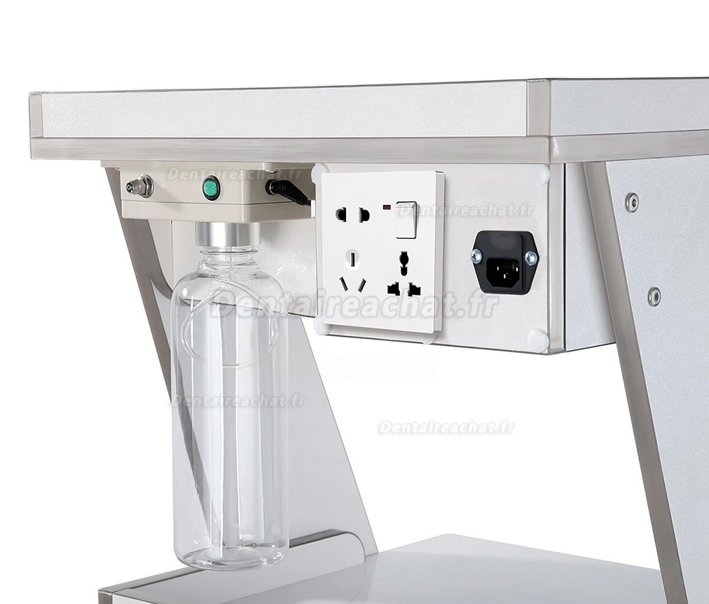 Chariot dentaire mobile Dentech, Chariot à instruments avec armoire de rangement